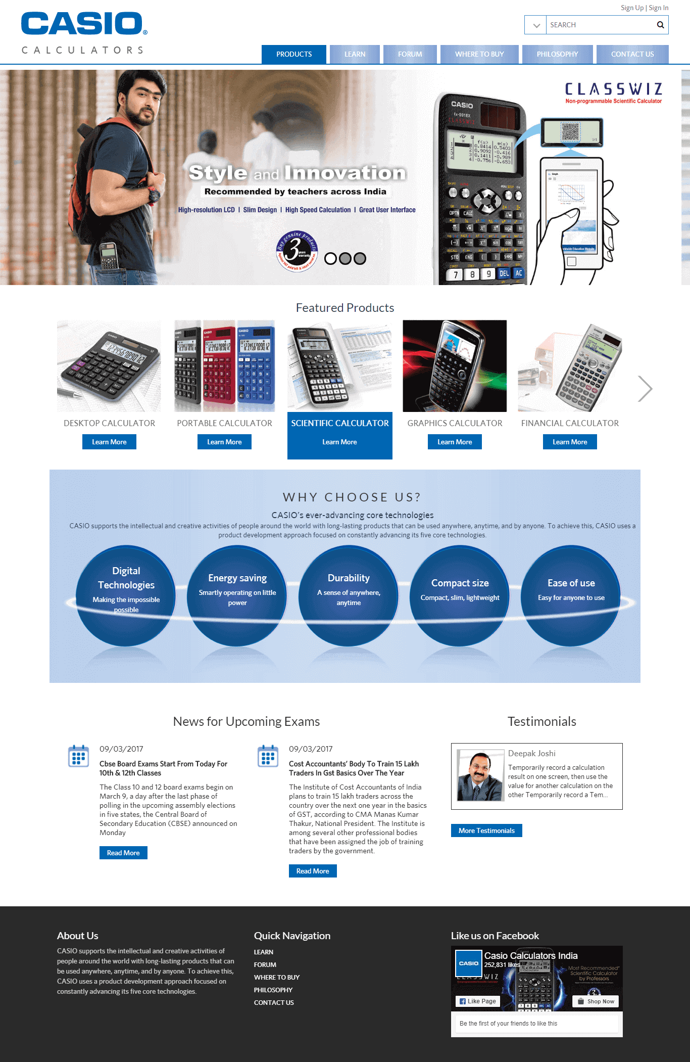 website